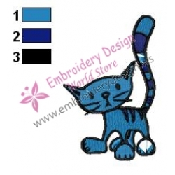Pilchard The Cat Embroidery Design